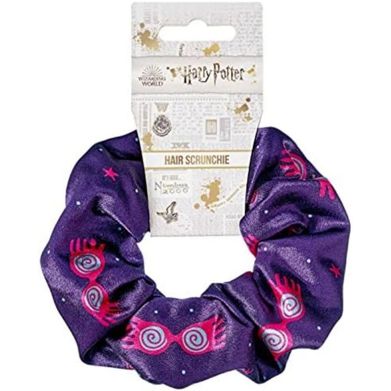 Harry Potter Official Harry Potter Luna Lovegood Navy Pink Hair Scrunchie by The Carat Shop