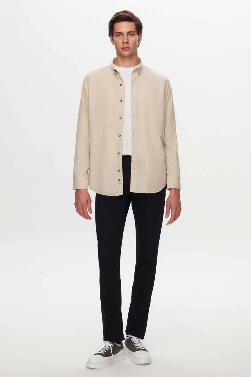 D'S DAMAT D'S Groom Ds Groom Comfort Green Plain Shirt - Image 4
