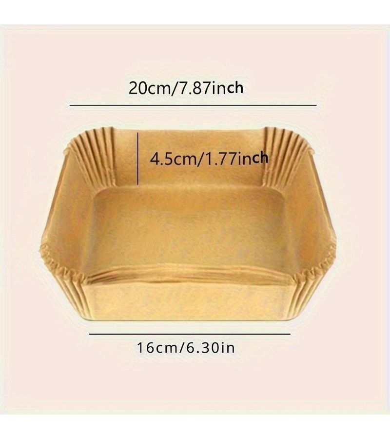 150 Disposable Non Stick Baking Sheet Paper Yellow High Heat Resistance Splash Proof Design Easy to Clean Suitable for Ovens Frying Pans Kitchenware Baking Roasting Microwave - Image 3