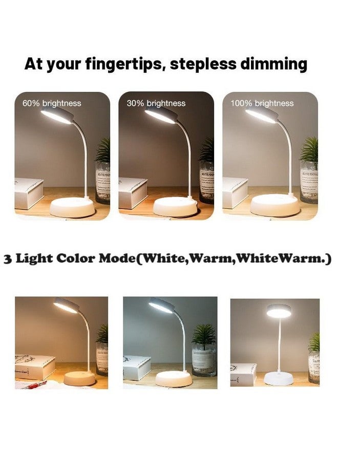 SaleOn SaleOn 3 Color Modes Desk Lamp Warm Light Table Lamp Rechargeable LED Desk Lamp Touch Lamp Student Eye Care Mobile Stand - 11T Pro White  - Image 2
