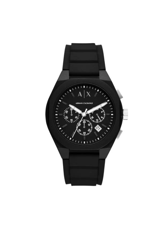 ارماني اكسشينج Durable Plastic Strap Analog Quartz Watch