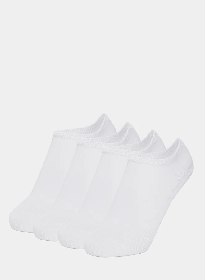 ستايلي Styli Set of 4 -  Silicon Pad Base Active Low Cut Yoga Socks
