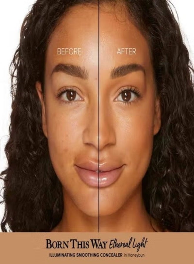 Too FacedCosmetics Too Faced Born This Way Ethereal Light Illuminating Smoothing Concealer Honeybun - Tan With Rosy Undertones 5ml - Image 3