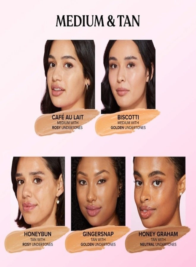 Too FacedCosmetics Too Faced Born This Way Ethereal Light Illuminating Smoothing Concealer Honeybun - Tan With Rosy Undertones 5ml - Image 4