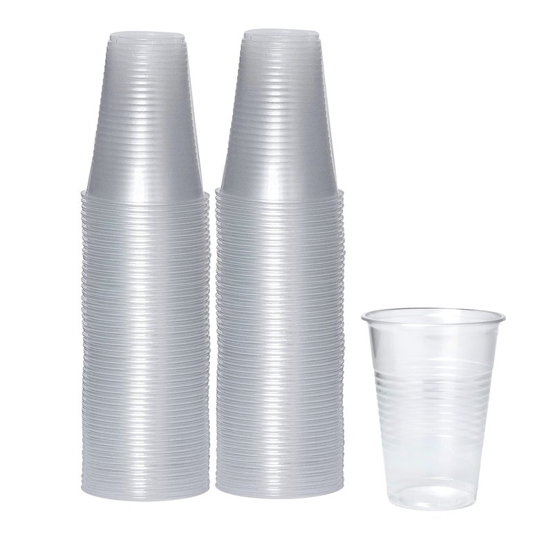 PAMI 80Pack 9oz Small Plastic Drinking Cups BpaFree Throw Away Glasses Party Cups for Cold Drinks Smoothies Cocktails Mouthwash