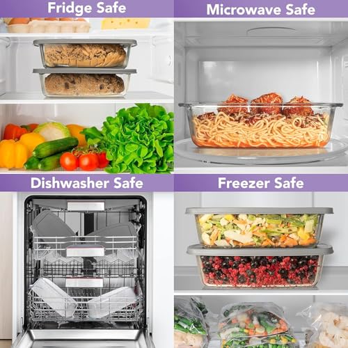 Femora Borosilicate Glass Baking Dish | 1 Year Warranty | Microwave Safe, Baking Tray for Microwave Oven, Oven Safe Cookware, Baking Dish for Oven, Transparent, Rectangle (Set of 1-1800 ml) - Image 4