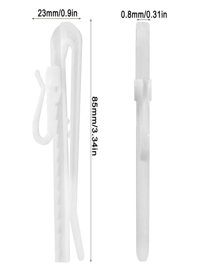Sonku 60 PCS Plastic Curtain Hooks,SonKu 85mm Plastic Adjust Hook Adjustable Pinch Pleat Hooks - Image 3