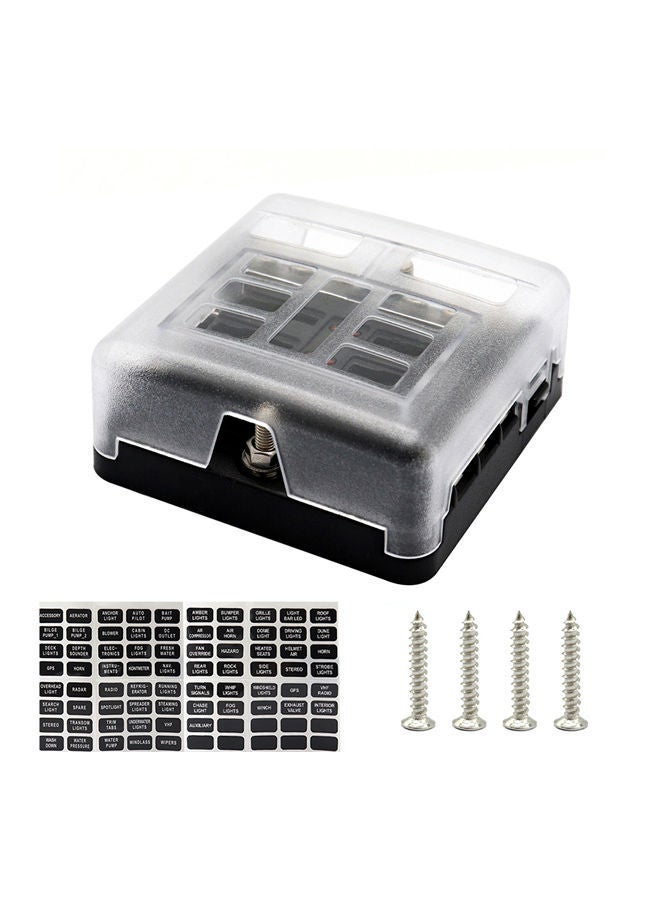 NIBEMINENT 6 Way LED Blade Fuse Box - Image 2