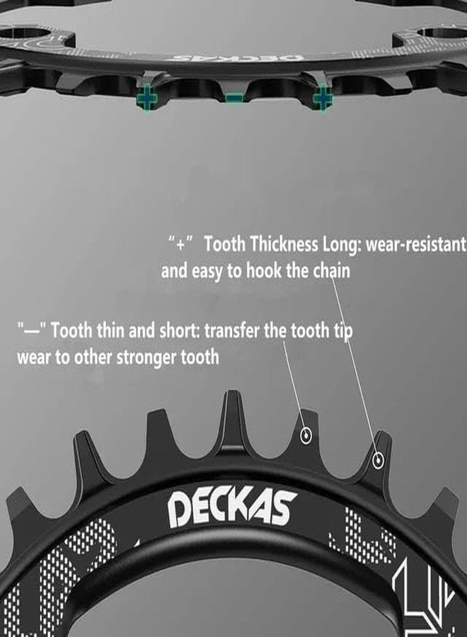 FCCRACING Chainring BCD Asymmetric Narrow Wide -Black (TEETH-36T) - Image 4