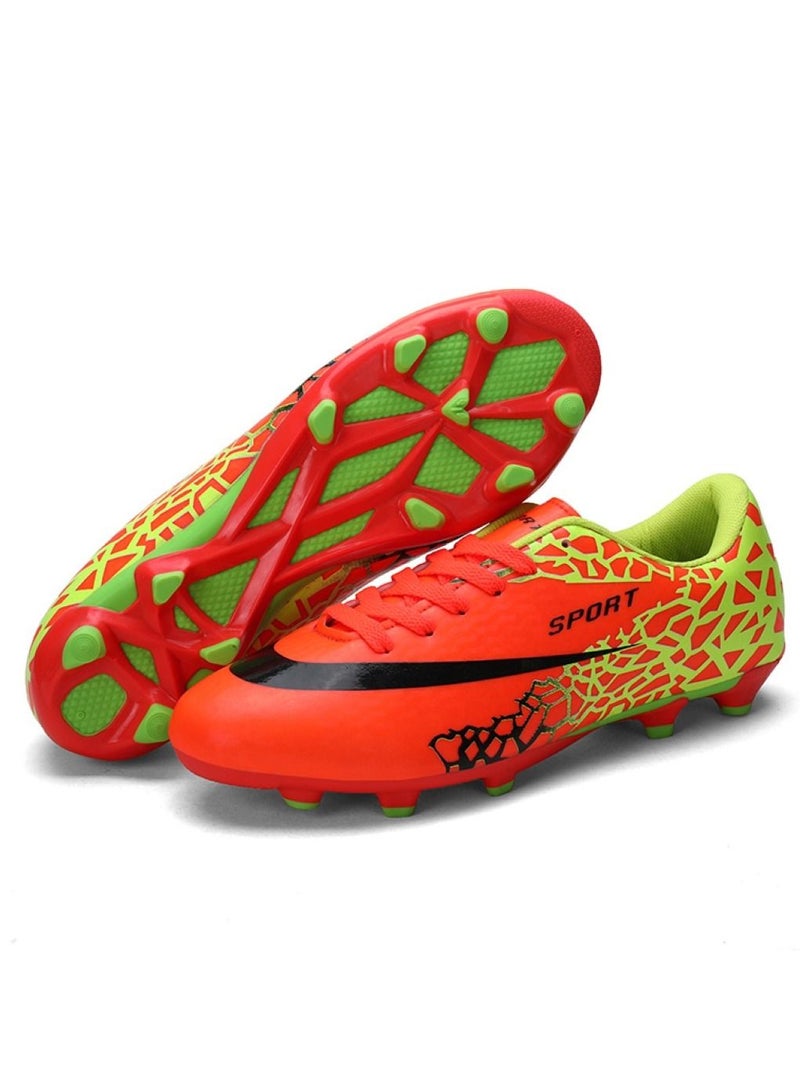Loquat Low-Top Competition Sports Football Shoes Red  - Image 2