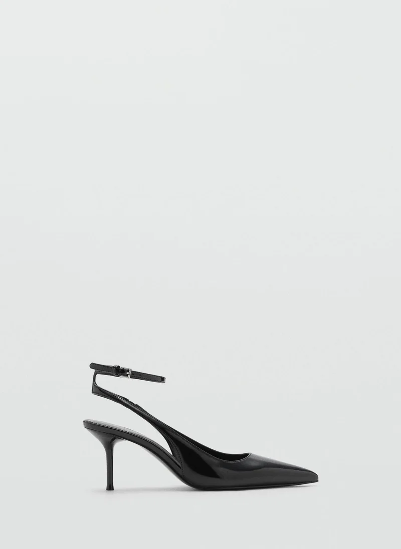 MANGO Patent Leather-Effect Heeled Shoes