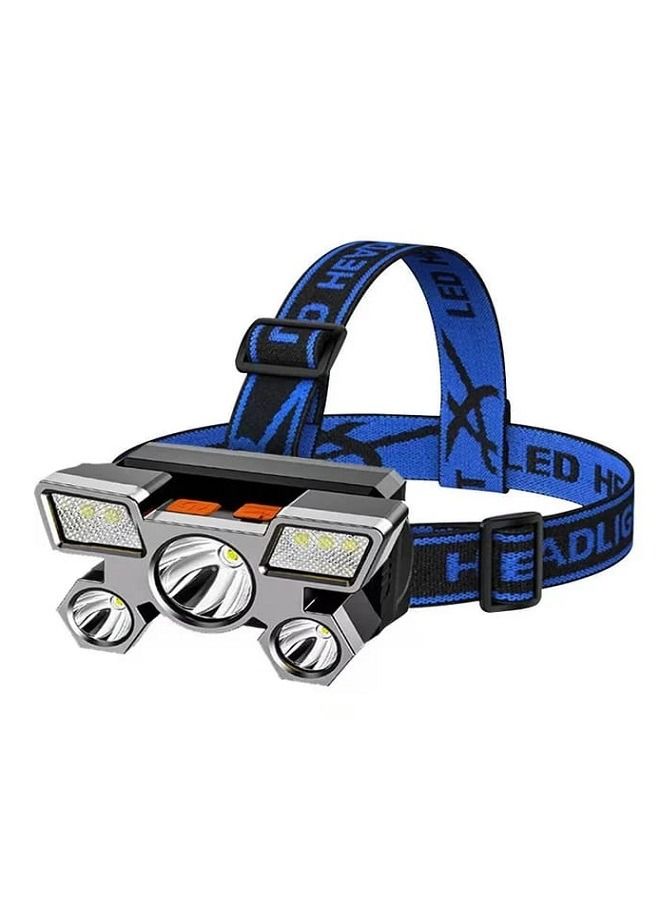 BORUIT Rechargeable Headlamp Flashlight Portable Outdoor Camping Waterproof Headlight - Image 1