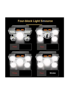 BORUIT Rechargeable Headlamp Flashlight Portable Outdoor Camping Waterproof Headlight  - Image 4