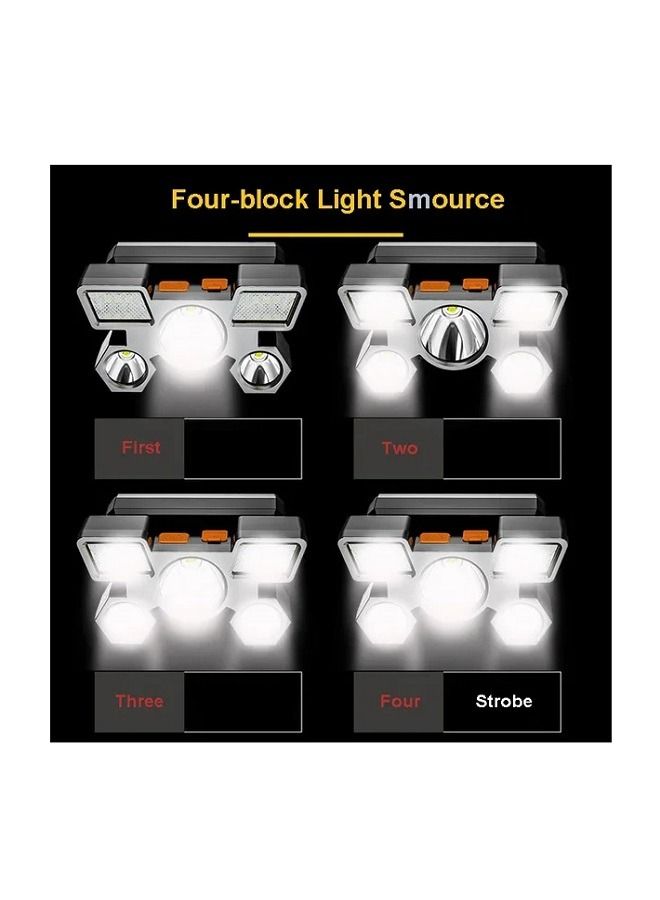 BORUIT Rechargeable Headlamp Flashlight Portable Outdoor Camping Waterproof Headlight - Image 4