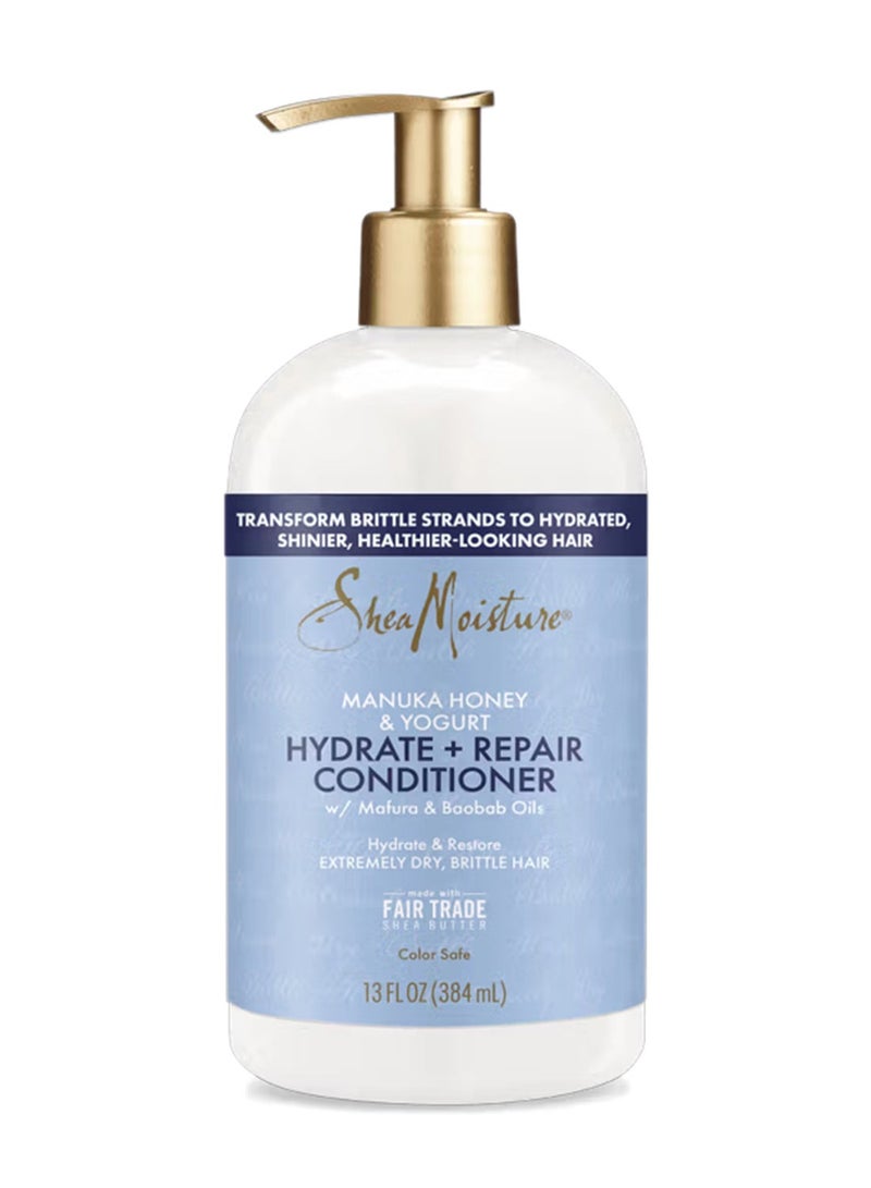 SheaMoisture Shea Moisture Manuka Honey & Yogurt Hydrate & Repair Shampoo and Conditioner + Manuka Honey & Yogurt Hydrate + Repair Protein-Strong Treatment White - Image 3