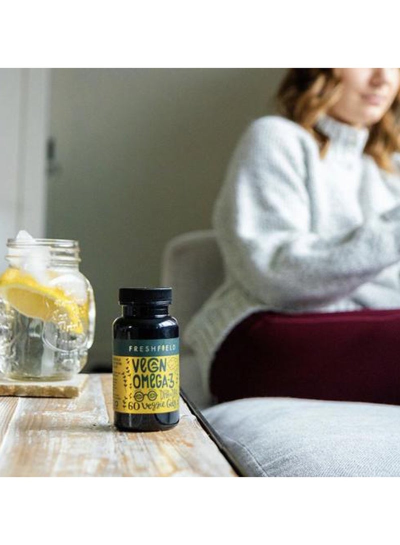 FRESHFIELD Vegan Omega 3 Dha Supplement 60 Capsules - Image 2