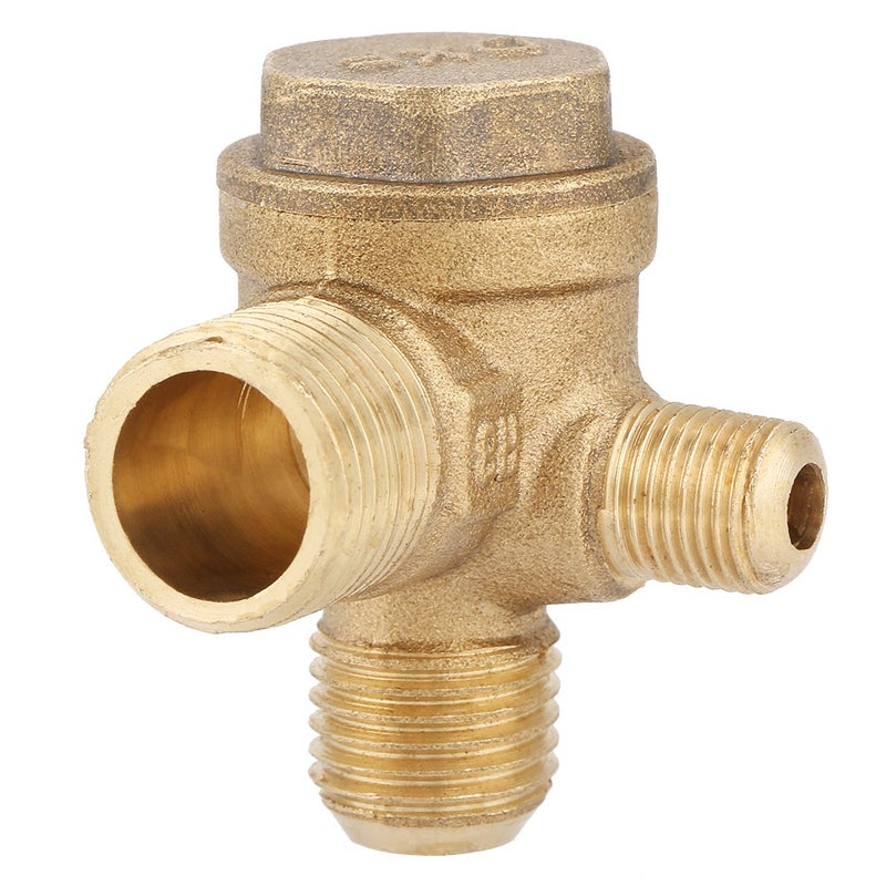 Male Thread 90 Degree Brass Air Compressor Check Valve Spare Parts 20*14*10mm - Image 3