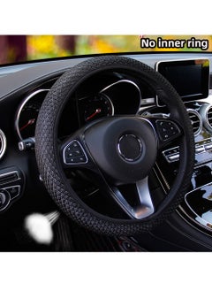 LAIAOCISI Breathable Luxury Universal Steering Wheel Cover For Medium Size Universal Car Accessories Interior  Black  - Image 1