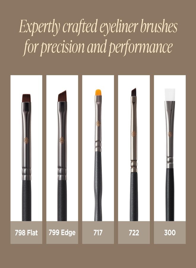 Piccasso 300 Eyeliner and Concealer Brush – Dual-Use Angled Brush for Gel Eyeliner and Spot Concealing, Soft and Precise Eye Makeup Brush for Tightlining and Coverage, Korean Professional Makeup Tool - Image 5