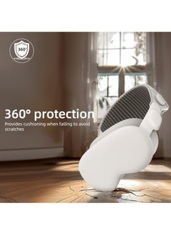 OULIYO Vision Pro Case Cover Impact-Resistant Soft Silicone Protector with Anti-Fingerprint and Non-Slip 100% Compatible with Apple Vision Pro Case - Glacier White  - Image 4