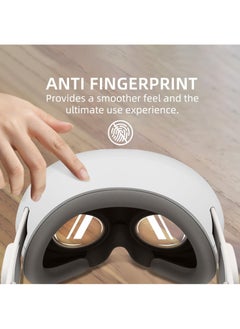 OULIYO Vision Pro Case Cover Impact-Resistant Soft Silicone Protector with Anti-Fingerprint and Non-Slip 100% Compatible with Apple Vision Pro Case - Glacier White  - Image 5