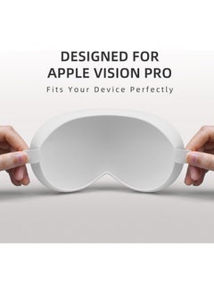 OULIYO Vision Pro Case Cover Impact-Resistant Soft Silicone Protector with Anti-Fingerprint and Non-Slip 100% Compatible with Apple Vision Pro Case - Glacier White  - Image 3