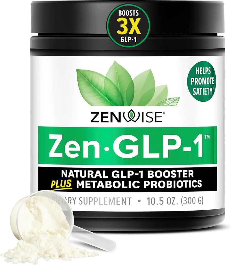 Zenwise Health ZenGLP1  Natural GLP1 with Probiotic for Women  Men  Metabolic Probiotics to Help Control Hunger  Cravings and Support Digestive Health  GLP1 Supplement Support 30Day Serving - Image 1