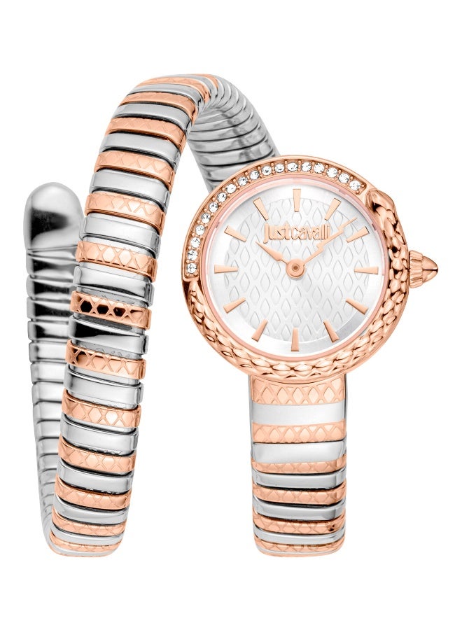 Just Cavalli ساعة جاست كافالي ليدي سنيك سيرشيو سنيك JC1L301M0075 - ستانلس ستيل أنثوية كوارتز 2 عقارب - Image 1