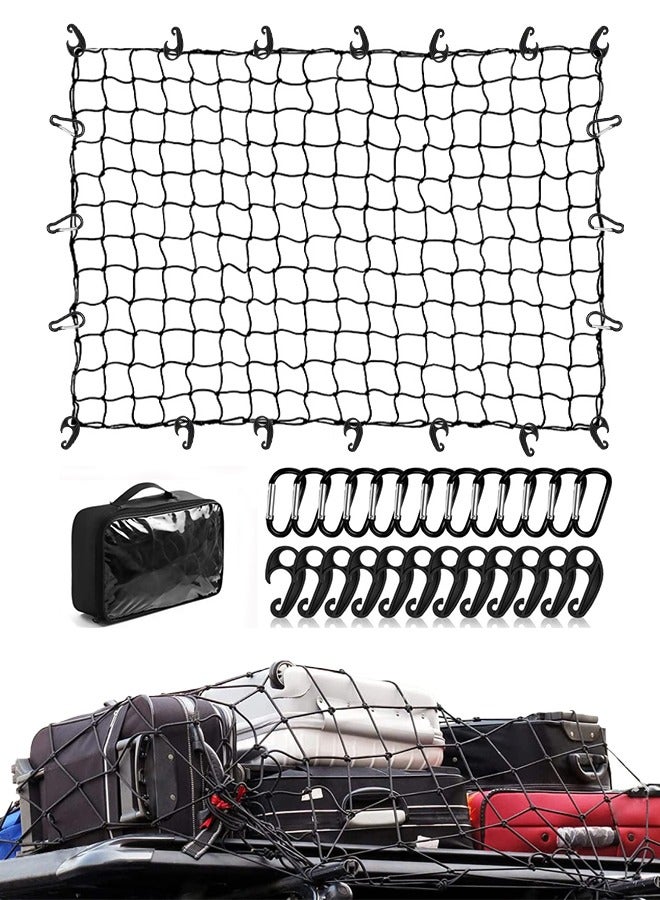 Generic Car Cargo Net, Elastic Storage Net with Storage Bag, Suitable for Securing Luggage When Traveling  - Image 1