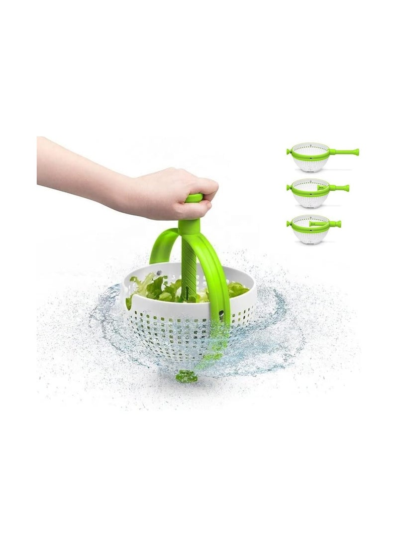 Hawaii Large Salad Spinner Lettuce Spinner Manual Vegetable Dryer BPA Free Drain Lettuce Colander Easy Spin for Tastier Salads  - Image 1