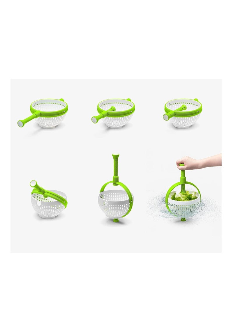 Hawaii Large Salad Spinner Lettuce Spinner Manual Vegetable Dryer BPA Free Drain Lettuce Colander Easy Spin for Tastier Salads  - Image 3