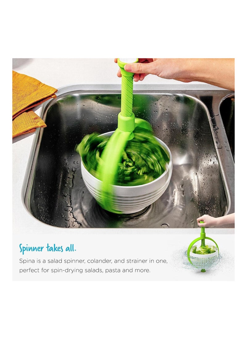Hawaii Large Salad Spinner Lettuce Spinner Manual Vegetable Dryer BPA Free Drain Lettuce Colander Easy Spin for Tastier Salads  - Image 4