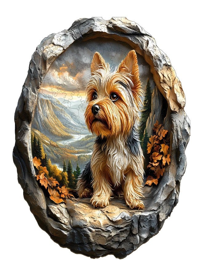 WOODBESTS Wooden Puzzles for Adults (300 Piece, L, 13.4"x13.4") Yorkshire Wood Puzzles Adult, Wooden Jigsaw Puzzles Unique Shape, Birthday Gifts for Adults Family Game - Image 1