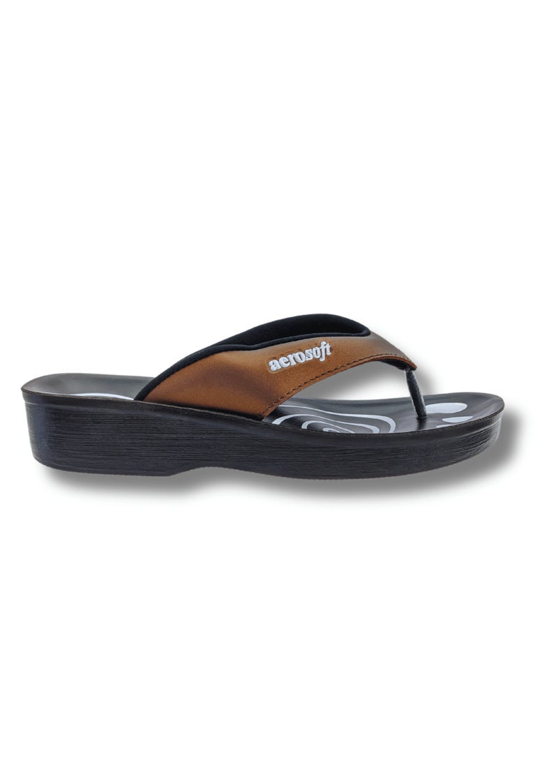 aerosoft - Aerosoft Women Slippers A0801 Brown - Image 1
