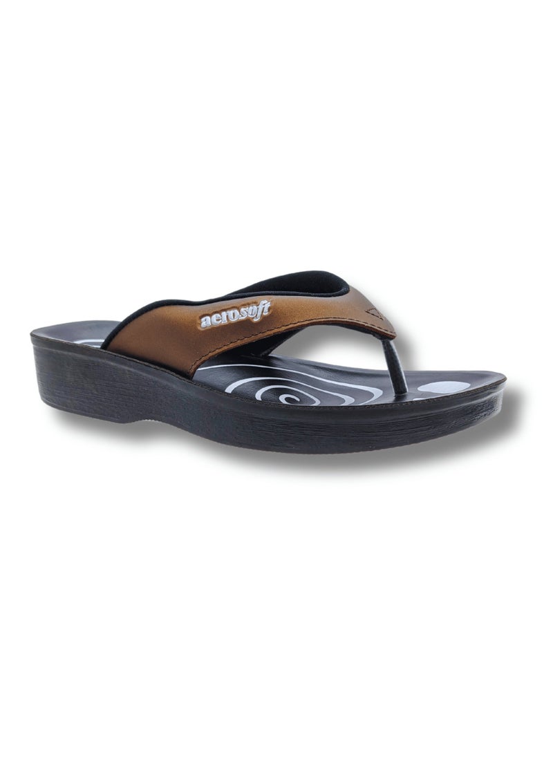 aerosoft - Aerosoft Women Slippers A0801 Brown - Image 1
