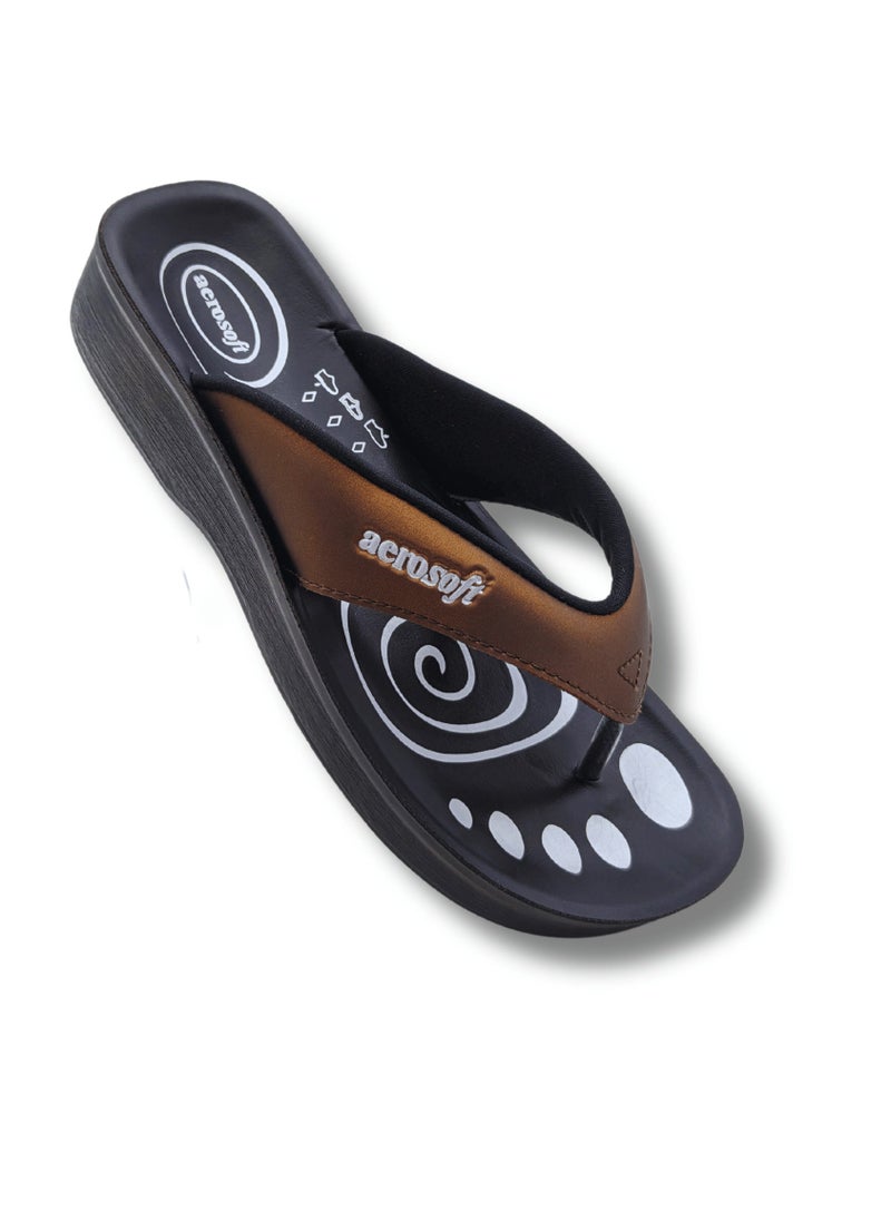 aerosoft - Aerosoft Women Slippers A0801 Brown - Image 1