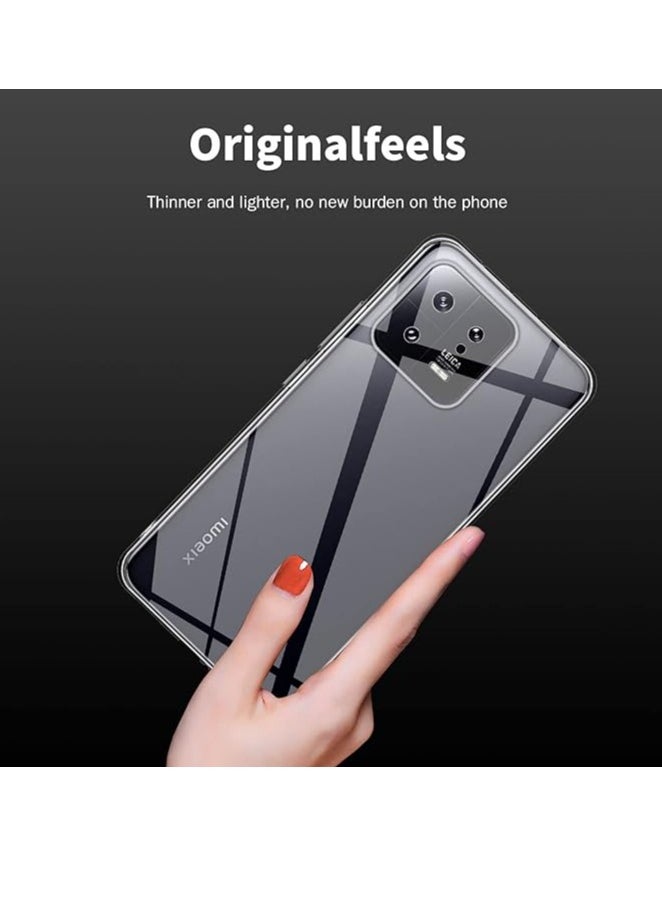 تين تك - جراب حماية شفاف لموبايل شاومي ريدمي 13 / Xiaomi Redmi 13 من البولي يوريثين المقاوم للحرارة مضاد للخدوش من تين تك - شفاف - Image 1