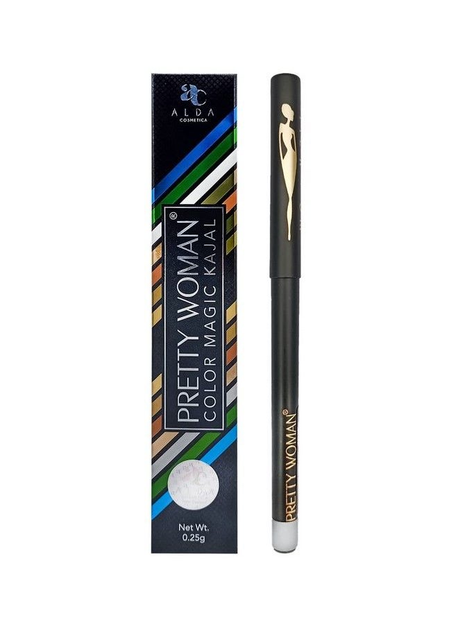 Pretty Woman - Long Lasting Eye Color Magic Smudge Proof Retractable Kohl Pencil Blue Kajal Royal Blue Shade 01 0.25Gm (Pack Of 1 Pearl White) - Image 1