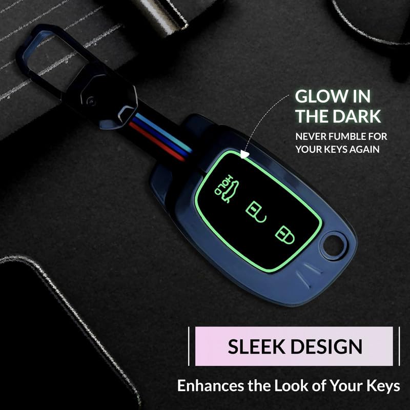 NEODRIFT 'KeyShield' Car Key Cover for Hyundai Creta (Shape 3, 03 Buttons) (Durable, Stylish, and 360° Protection) - Image 4