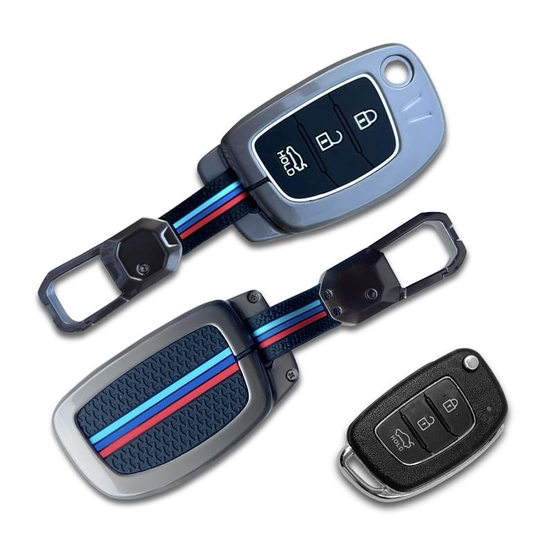 NEODRIFT 'KeyShield' Car Key Cover for Hyundai Creta (Shape 3, 03 Buttons) (Durable, Stylish, and 360° Protection) - Image 1