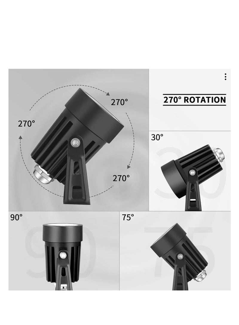 TRASSLE Indoor LED Spot Lights, 3W Uplighting with Remote Control Dimmable & Timer, Adjustable 3000K/4000K/6000K Floor Spot Lights for Plants Pictures Artwork, USB Powered  - Image 4