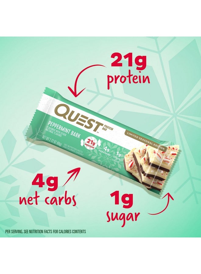 Quest Nutrition لوح بروتين بنكهة النعناع 21 جرام بروتين 4 جرام كربوهيدرات صافية 1 جرام سكر خالي من الجلوتين 12 قطعة - Image 2