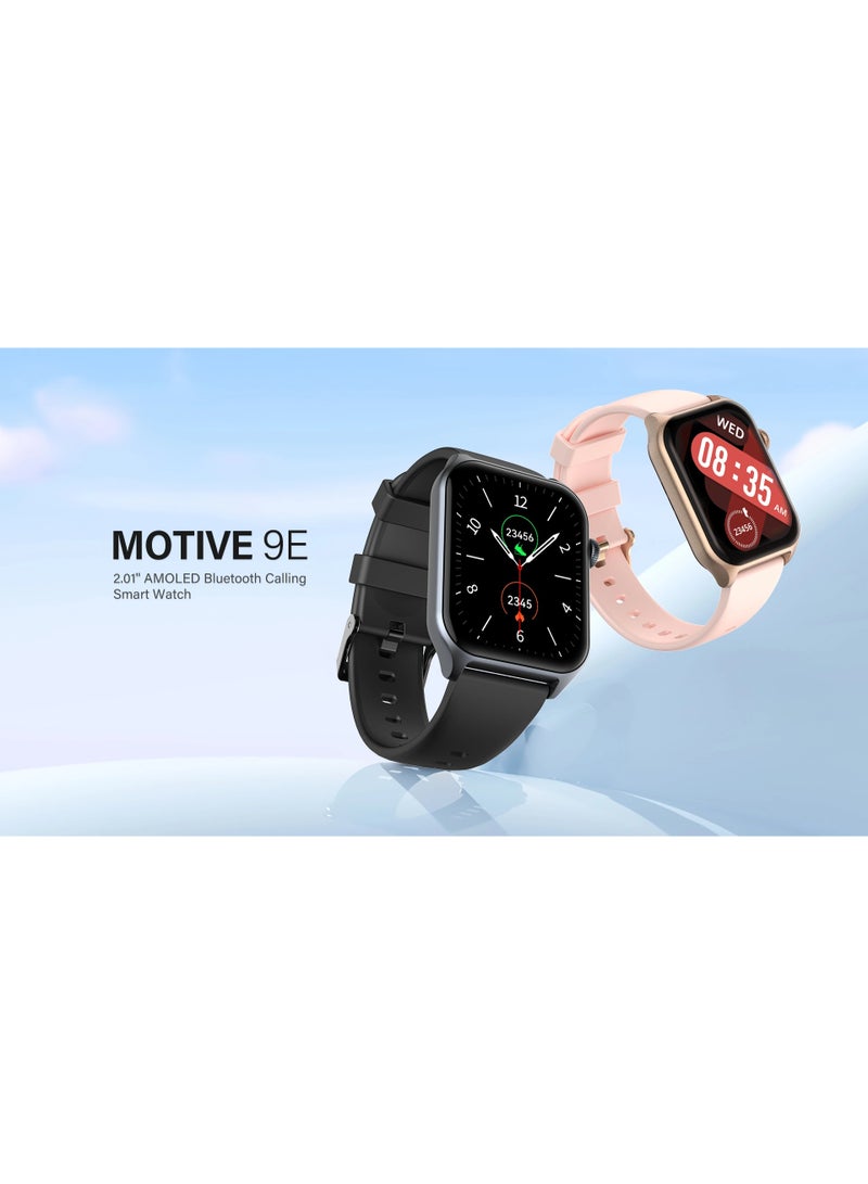Riversong Motive 9E (SW905) Smart Watch - 2.01" AMOLED Always-On Display, Bluetooth Calling, AI Voice Assistant, 100+ Sports Modes, IP68 Waterproof, 10-Day Battery - Pink - Image 4