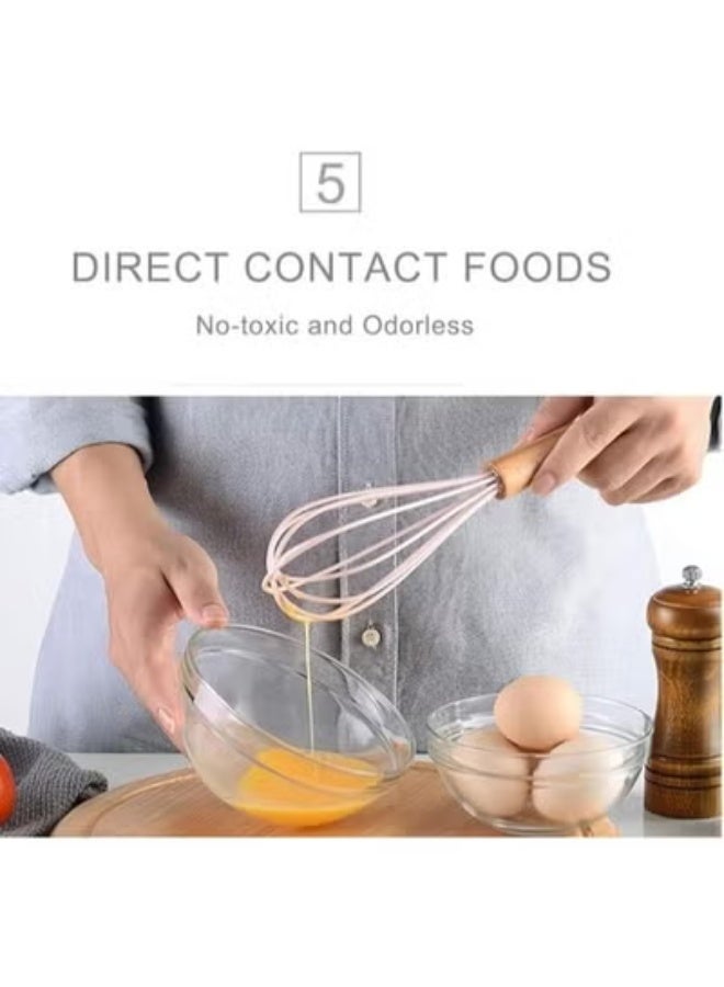 جاجيك 12-Piece Silicone Cooking Utensil Set with Wooden Handles – Heat-Resistant BPA-Free Kitchen Tools, Non-Stick Safe & Dishwasher Safe Spatula, Spoon, Turner, Ladle & Baking Utensils - Image 3