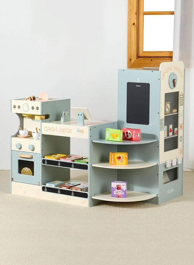 جساي تويز مجموعة ألعاب مطبخ لعب الأطفال (ممرضة + آلة بيع + آلة صنع القهوة) - تجربة تسوق محاكاة متعددة الوظائف - WTY14303 - Image 1