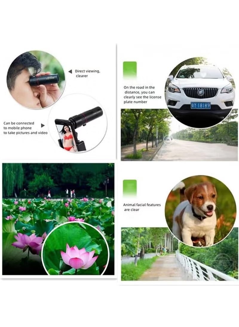 Unewshi 2000X24 Monocular Telescope, Suitable for Adults and Children Portable Telescope, Night Vision Monocular Telescope, 8000M/80000M Gift (With Mobile Phone Adapter)  - Image 3
