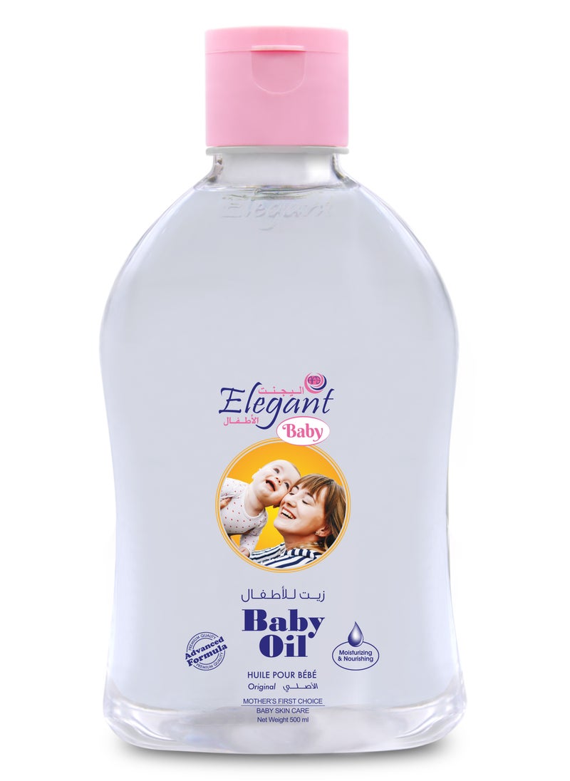 Elegant Elegant Baby Oil Orignal 500ml With Advanced Formula  - Image 1