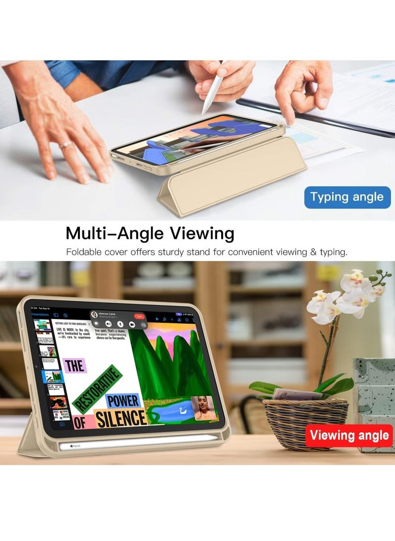 Raxoom iPad Mini 6 Case (8.3 Inch, 2021) with Pencil Holder | Trifold Stand Smart Case | Soft TPU Back | Auto Wake/Sleep - Image 4