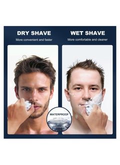 RATSAW Portable Mini Shaver Electric Razor for Men with LCD Display Pocket Size Beard Trimmer USB Rechargeable Rotary Shavers Wet and Dry Beard Grooming Kit Suitable for Home and Travel  - Image 2