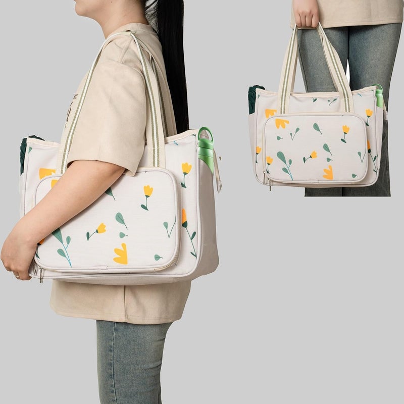 Peirich حقيبة تخزين مجموعات التطريز من Peirich، حقيبة حرفية محمولة، حقيبة أدوات الخياطة، حقيبة تخزين مستلزمات التطريز وحقيبة حمل مشروع التطريز (حقيبة فقط) للمبتدئين والبالغين - Image 5